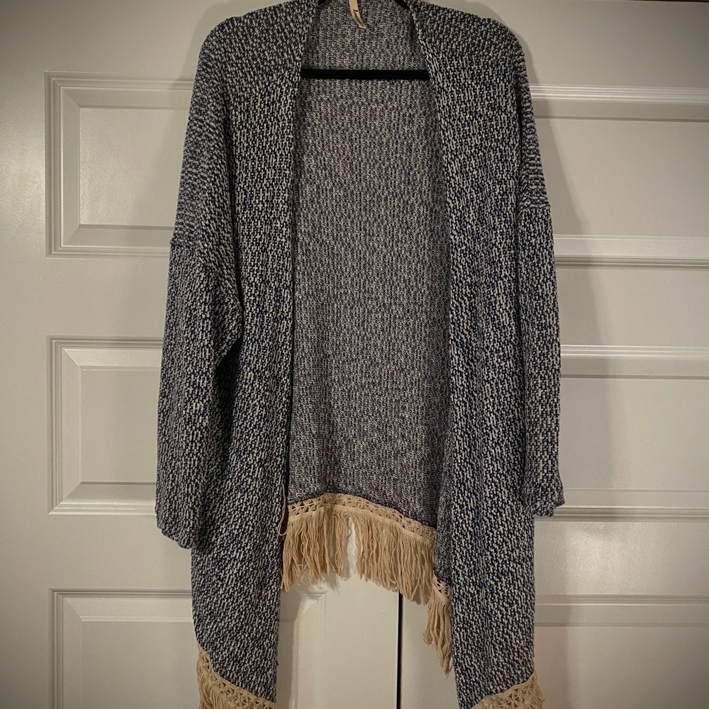 2010 Fringe Open-Front Cardigan